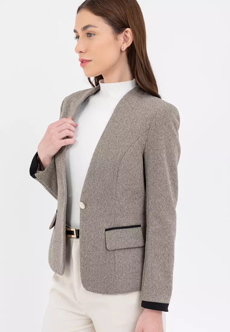 Herringbone Blazer