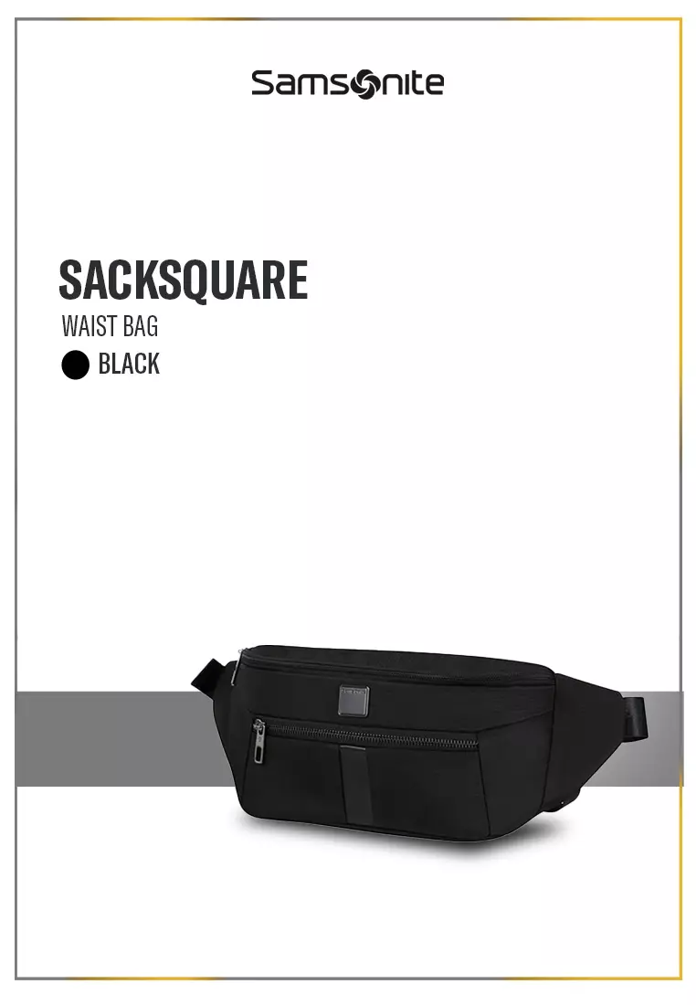 Jual Samsonite Samsonite Sacksquare Waist Bag Black Original 2024