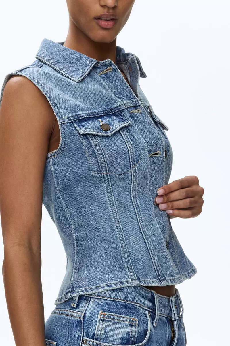 Denim waistcoat