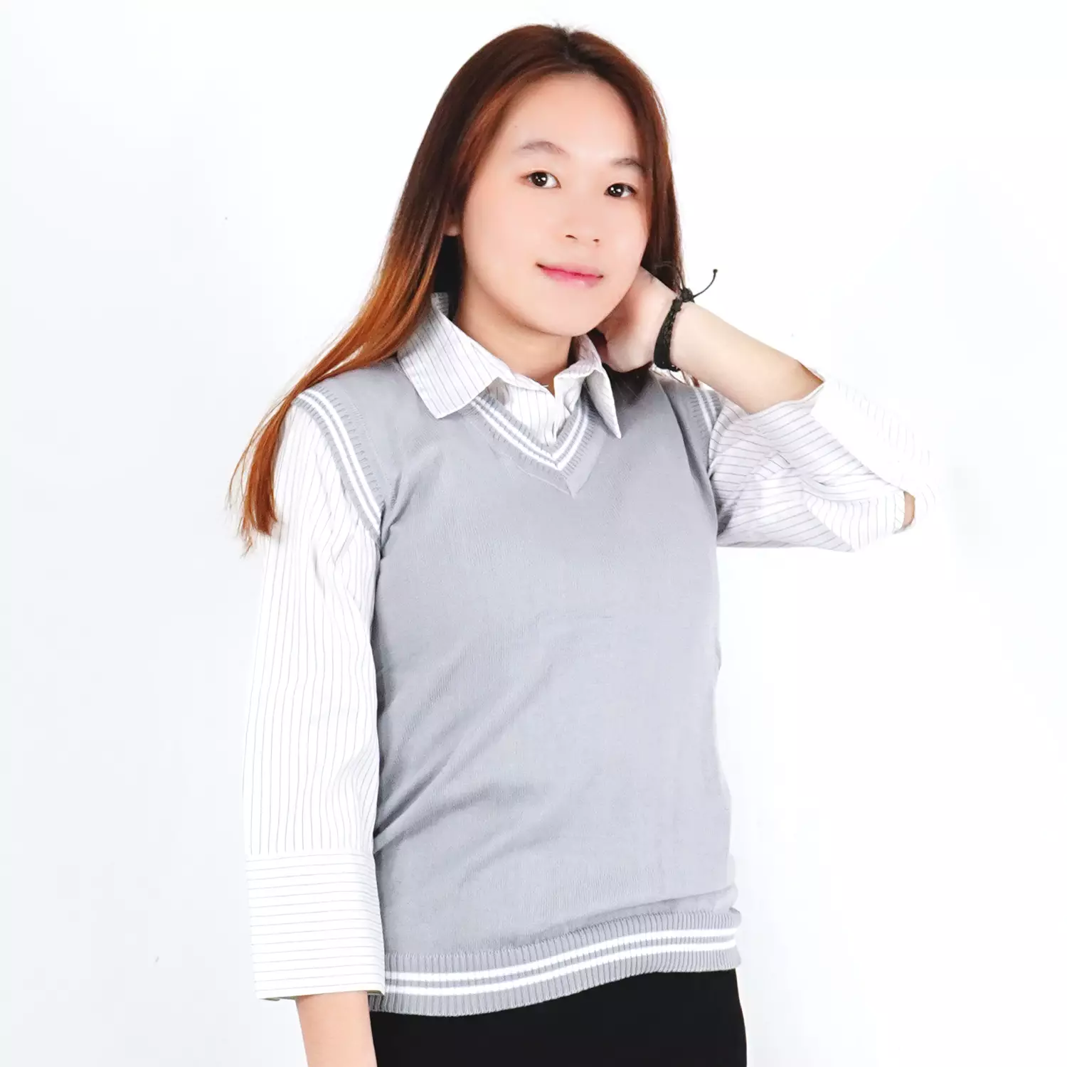 OKECHUKU Rompi Wanita Vest Outer List Outer Vest Rompi Vest Wanita