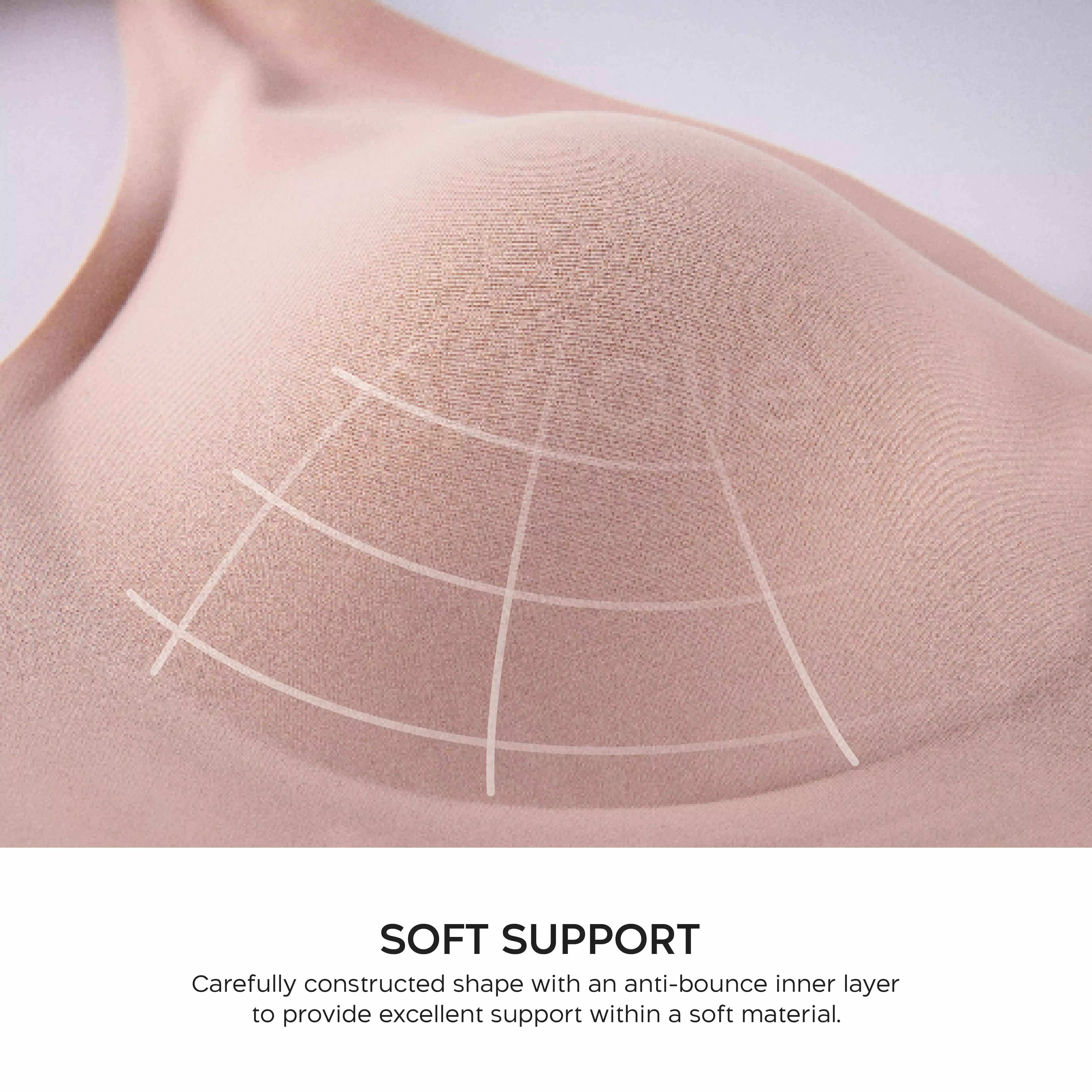 Nathalie V-Neck Breathable Bra NTB 3479 - Beige