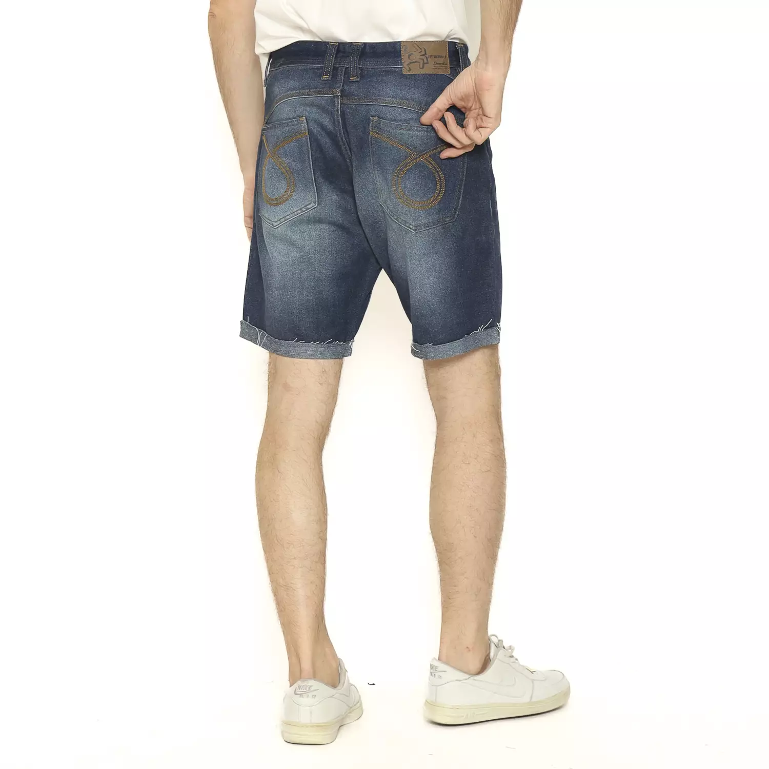 Spyderbilt Celana Pendek Denim Pria Biker Men Walkshort Denim Planet Surf