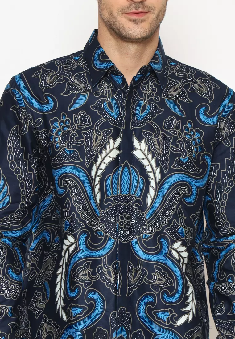 Hadinata Batik Pria Kemeja Panjang Furing Zack Zena