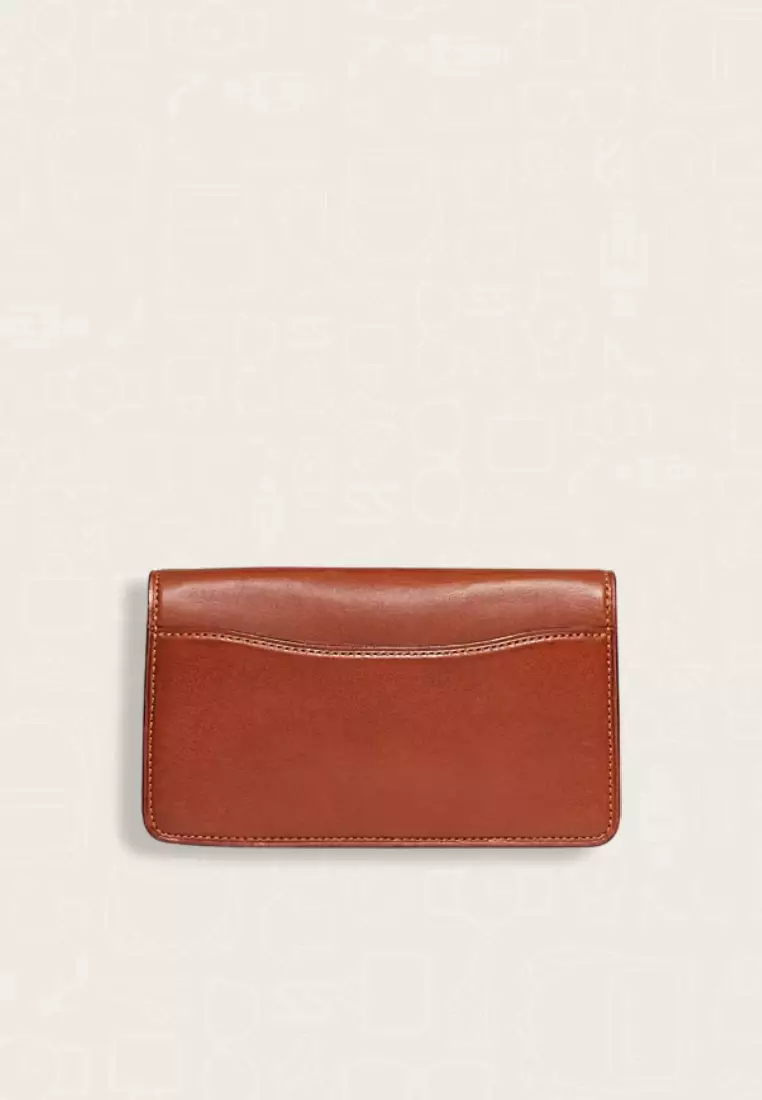 Coach Tabby Wristlet In Signature Canvas Tan Rust