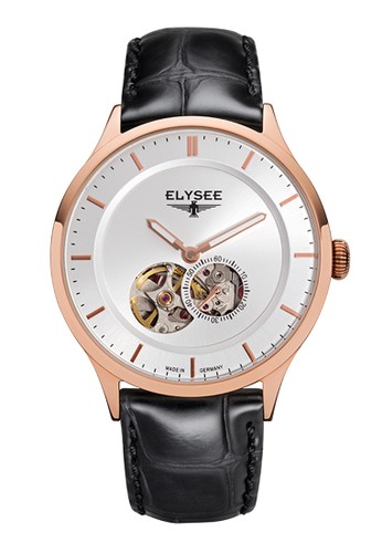 Elysee Watches - Jam Tangan Pria - Leather - 15103 - Nestor Watches (Silver)