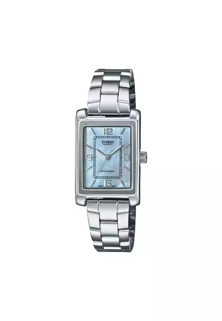 Buy Casio Women Analog Watch LTP-1234DS-2A Silver Stainless Steel