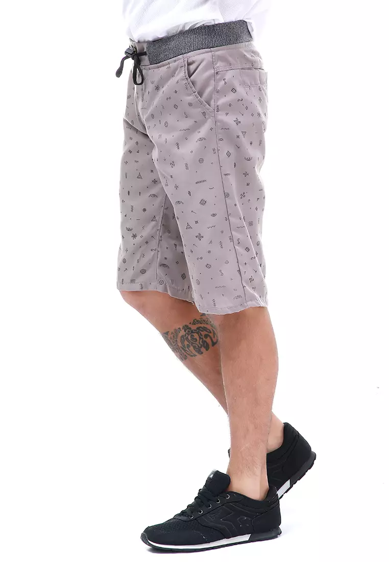 Rissham Celana Pendek Chino Pria Simple Casual Short Pants Material Cotton ORIGINAL - Mocca