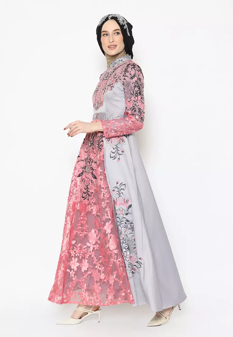 Bibiq Gamis Satin Organza
