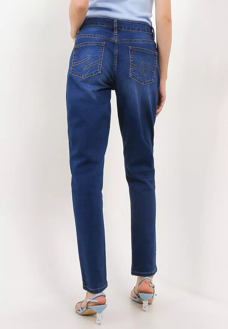 Elaina Slim Fit Denim Pants
