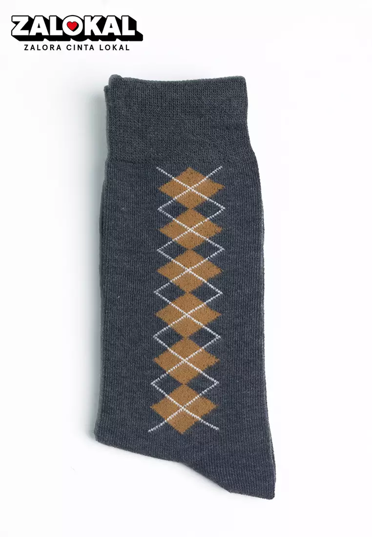 Socks kaos kaki formal panjang pria kerja Formal Socks kotak BB