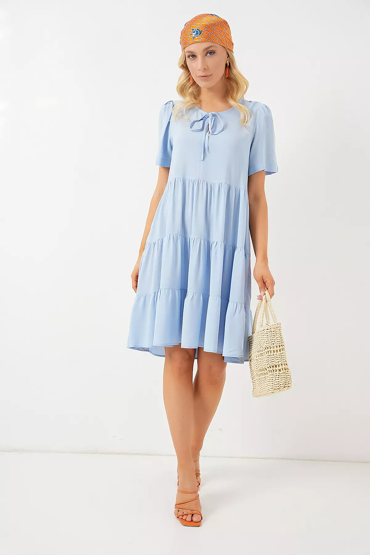 Viscose Knee Length Dress