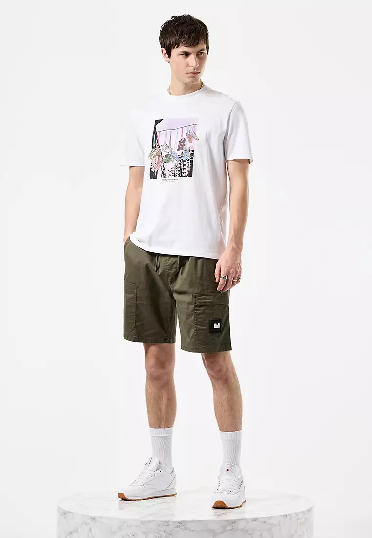 MENS WHITE TURF WARS GRAPHIC TEE