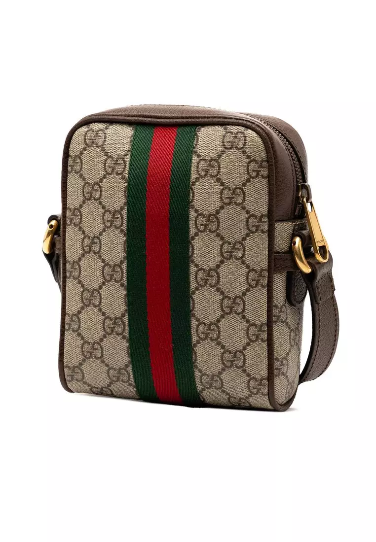 二手 Gucci Mini Gg Supreme Ophidia 斜背包