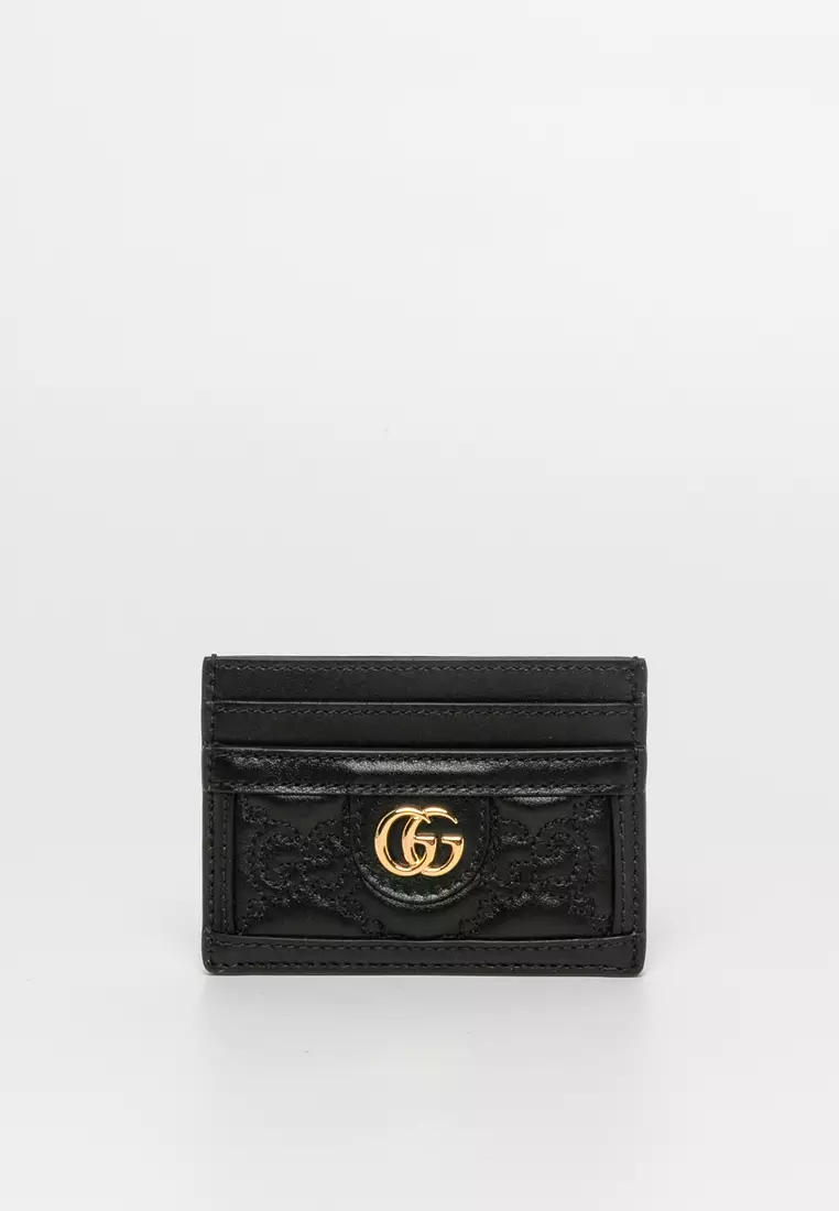 Gucci GG Marmont Leather Matelassé Card Holder (Wallets and Small Leather  Goods,Cardholders)