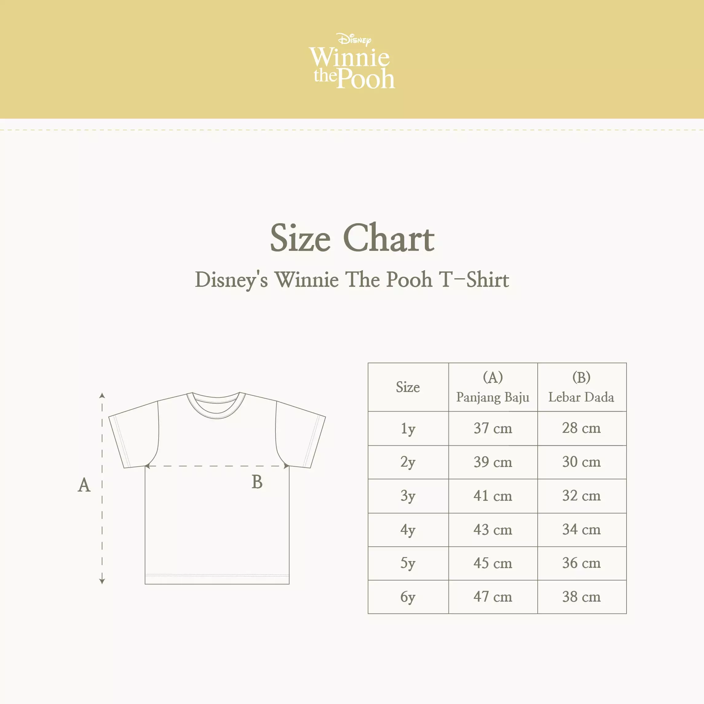 Little Palmerhaus - Disney's Winnie The Pooh T-Shirt (Kaos Anak) Light Blue