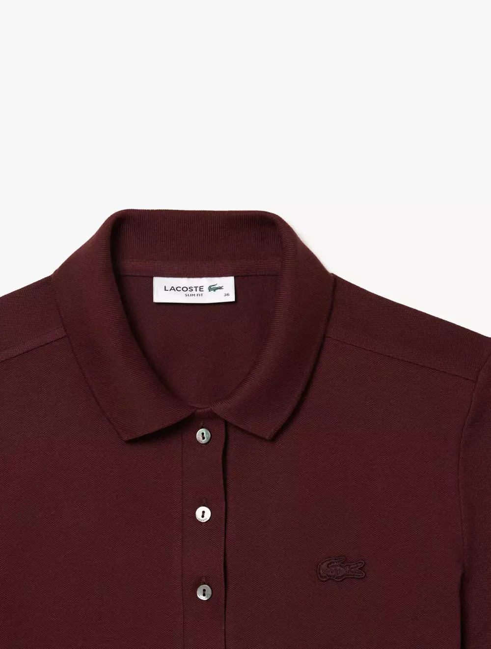 L.12.D Slim Fit Stretch Mini Piqué Polo Shirt - Purple