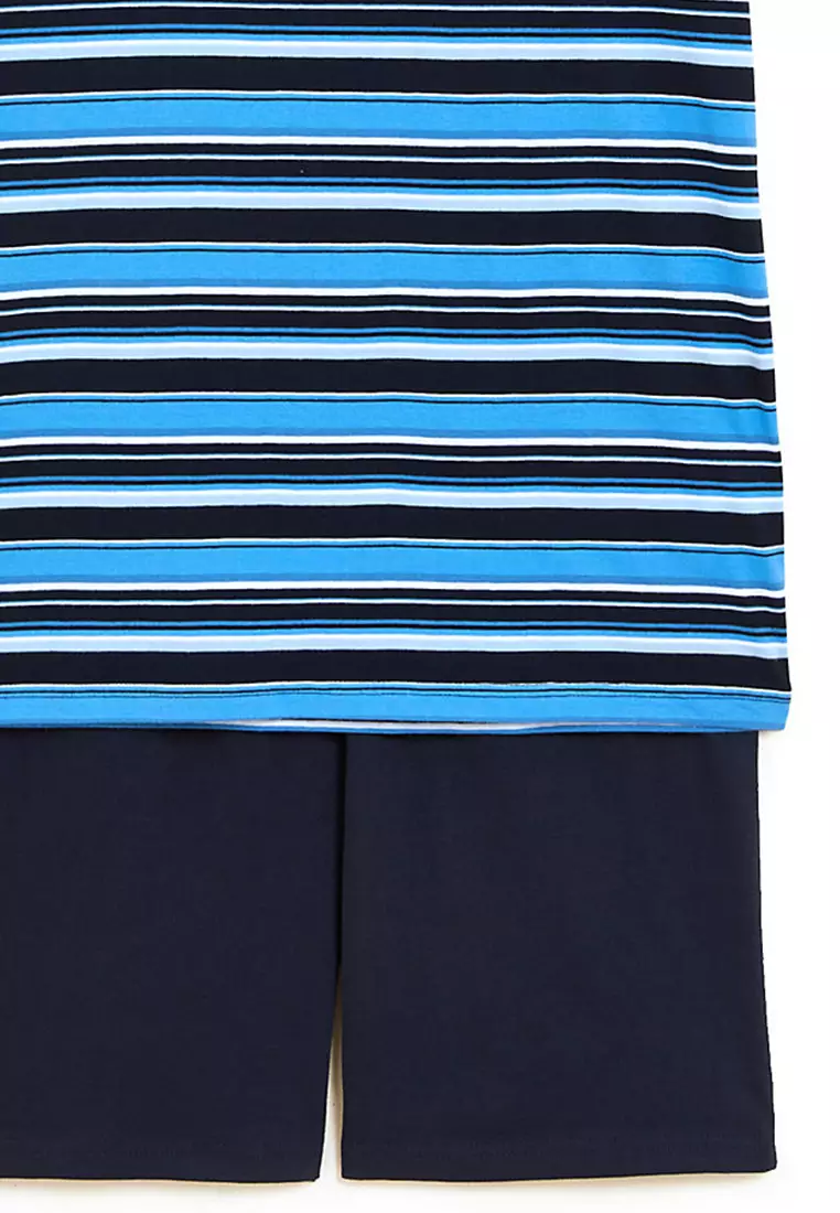 Blue Stripe Pyjama Set