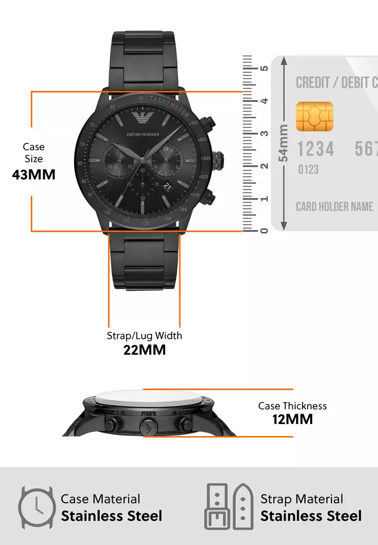 Buy Emporio Armani Emporio Armani Black Watch AR11242 2025