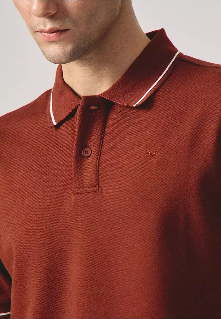 Premium Regular Fit Polo Shirt With Contrast Tipping