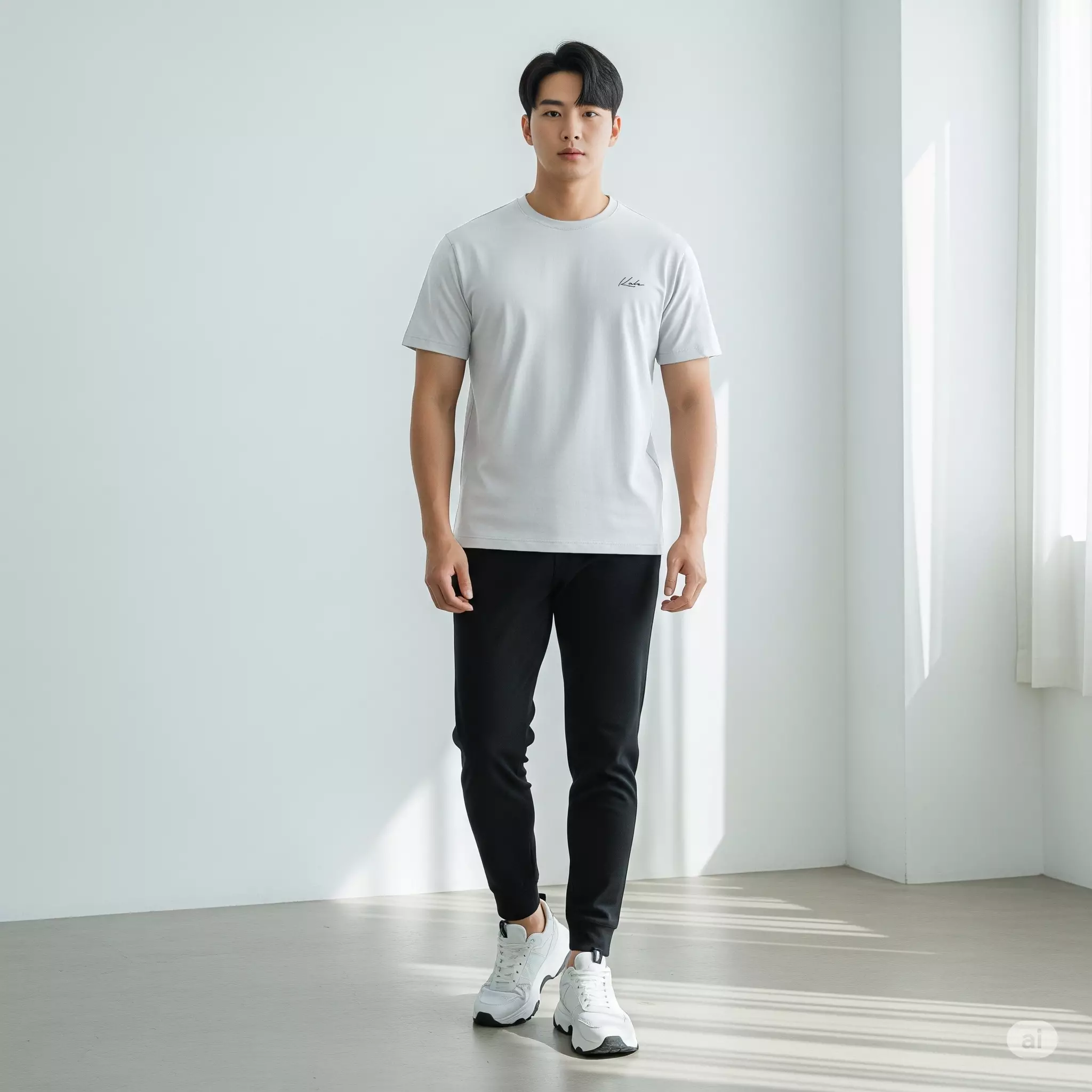 Kale AXELO REGULER WHITE Organic Cotton | T-Shirt Basic