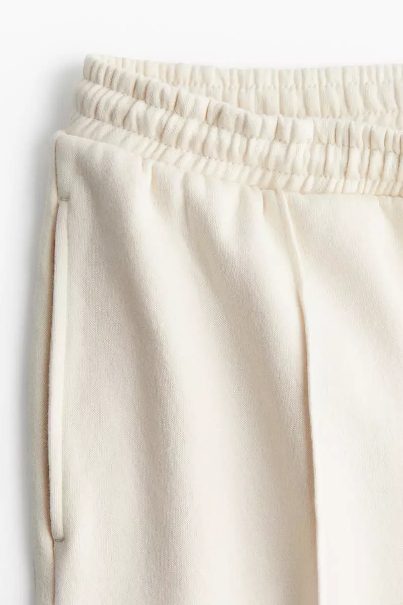 Crease-front sweatpants