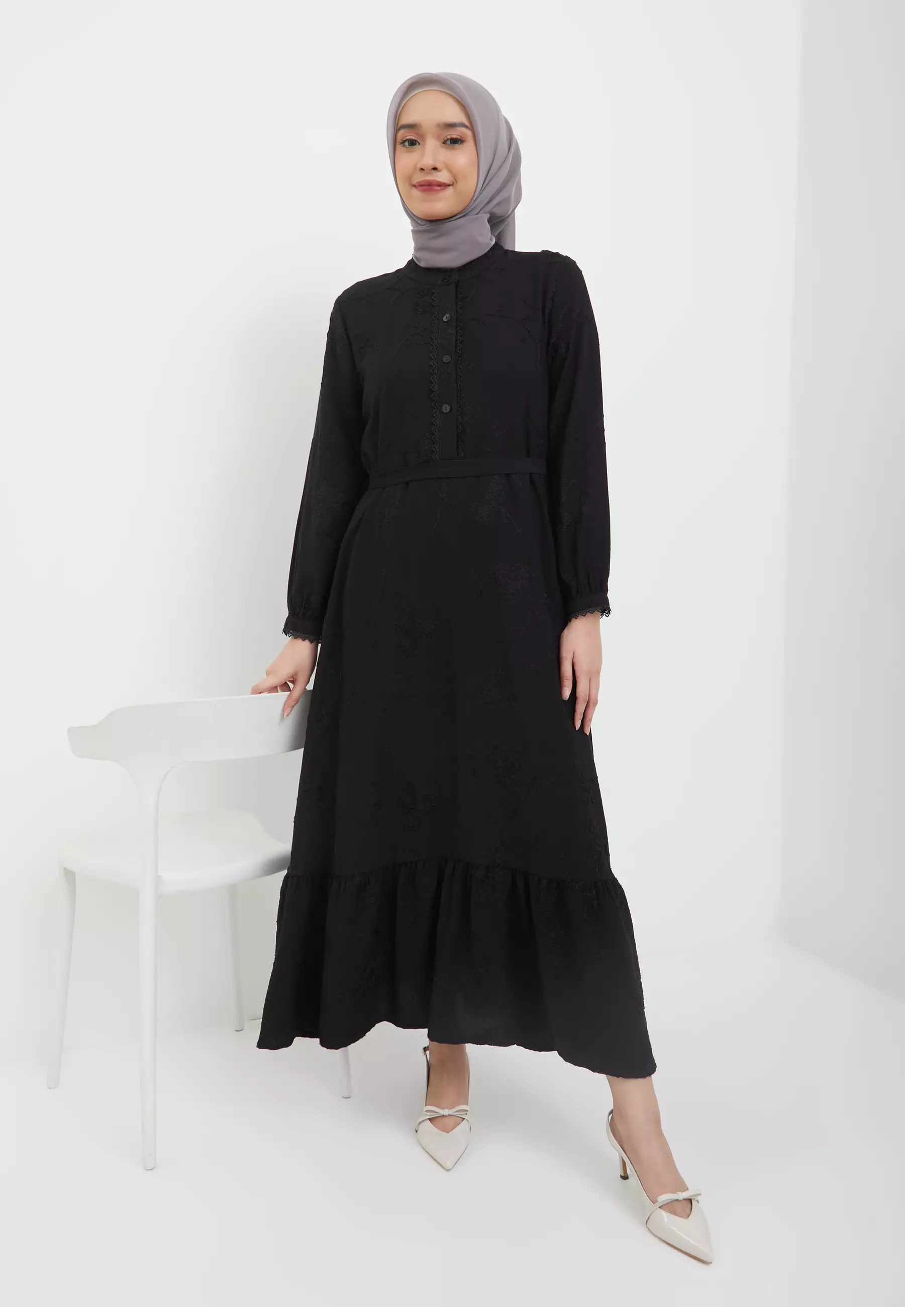 Geela X Aurelie Hermansyah - Bahira Black Dress (G.42147)