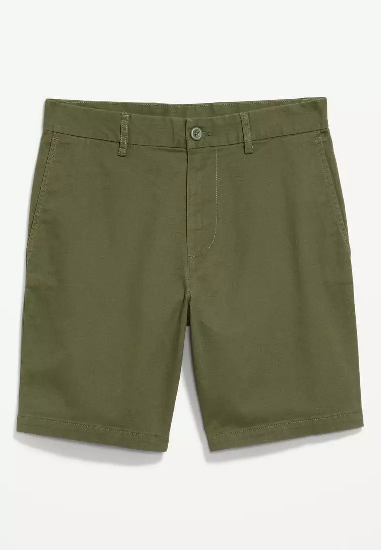 Slim Built-In Flex Rotation Chino Shorts -- 8-inch inseam