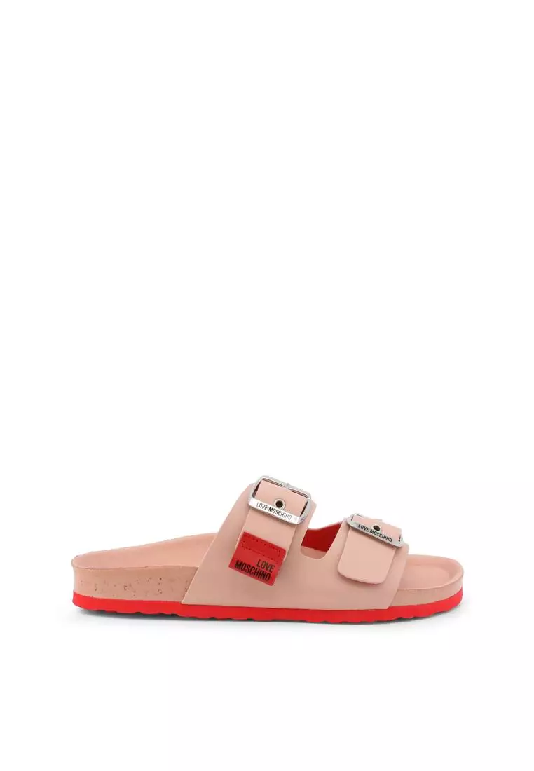 Discount on Love Moschino  shoes - SKU: Women's Leather Slides