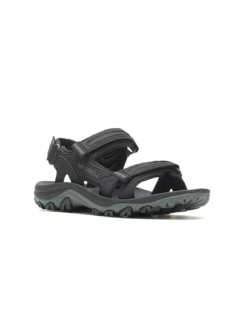 Discount on Merrell  shoes - SKU: Huntington Sport Convert Black Mens Sandals Water