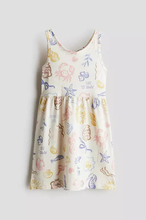 Patterned cotton dress