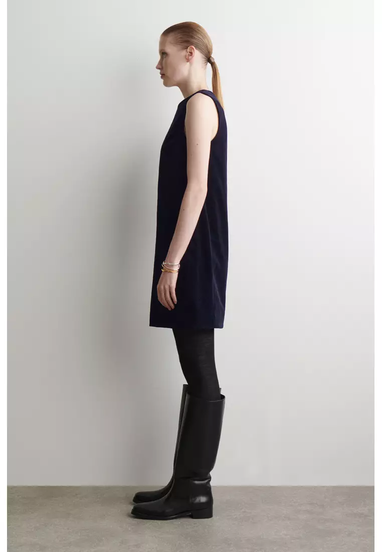 CORDUROY MINI SHIFT DRESS