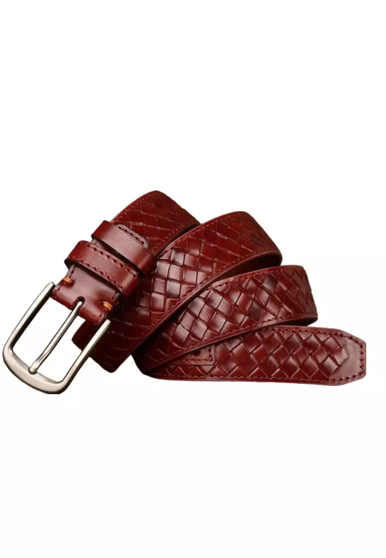 Vintage Woven Cowhide Belt