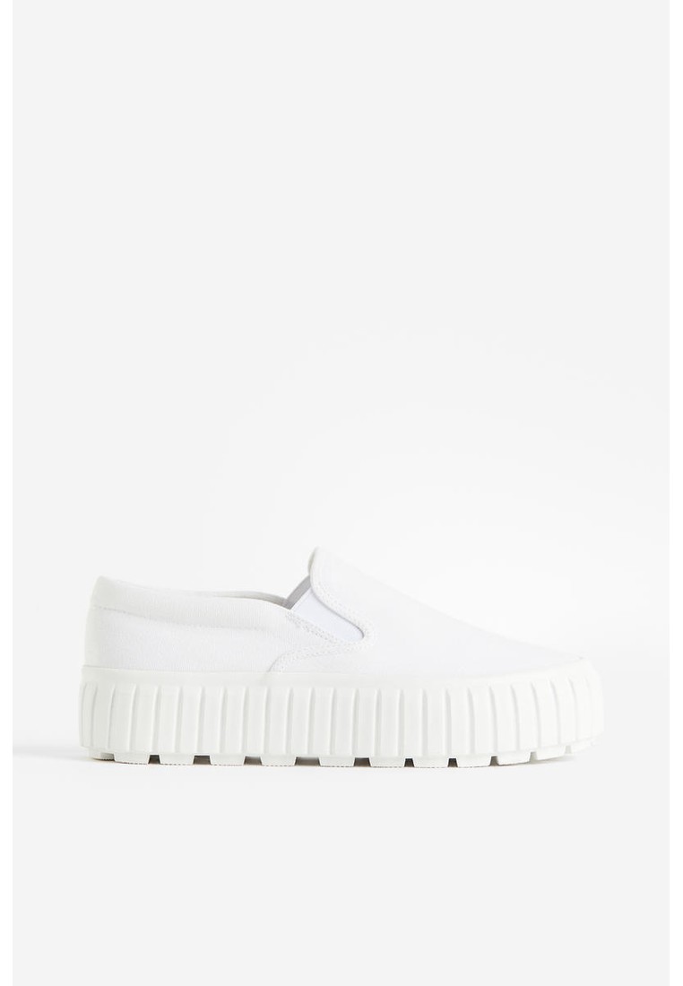 Slip-on canvas trainers
