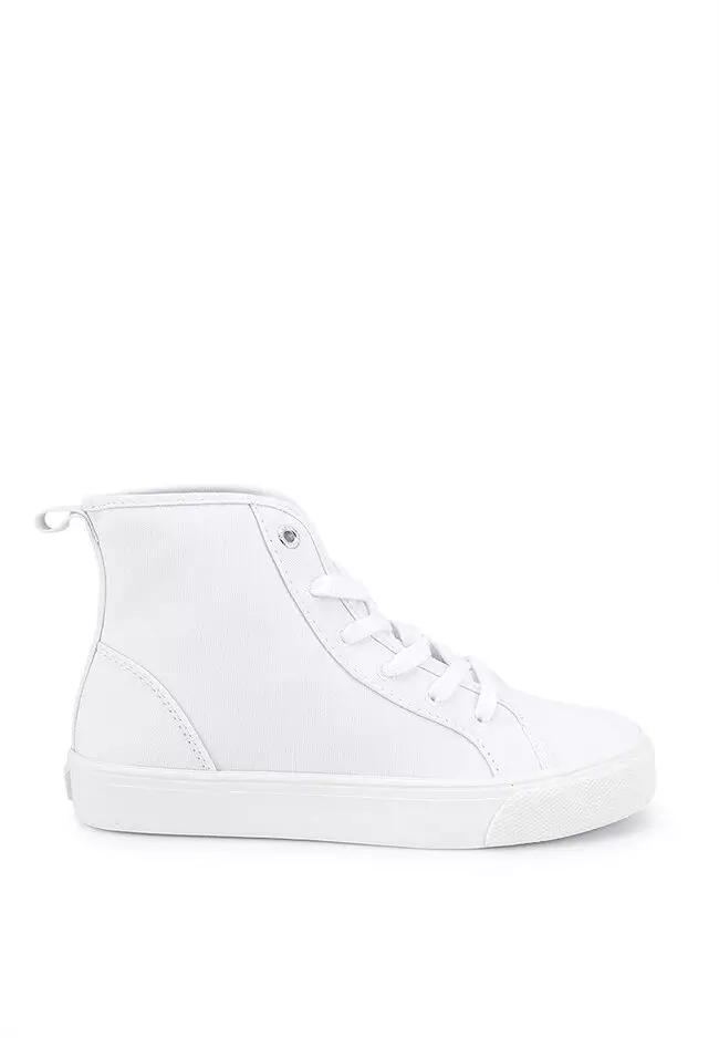 white high top sneakers