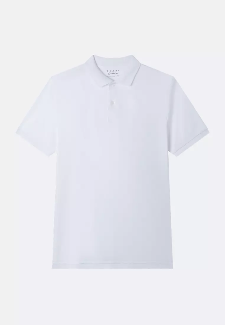 Giordano Men Luxe Touch Regular Fit Mercerized Short-Sleeve Polo Shirt