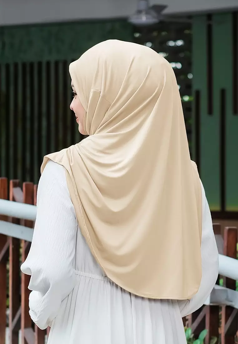 HIJAB INSTAN FATHIA - SOFT CHOCO