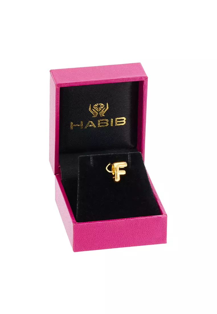 HABIB 916/22K Yellow Gold Alphabet Charm 6800025YF