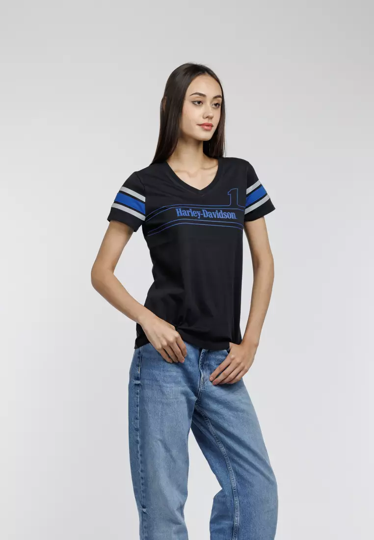Harley-Davidson #1 Racing Tee with Reflective Stripe