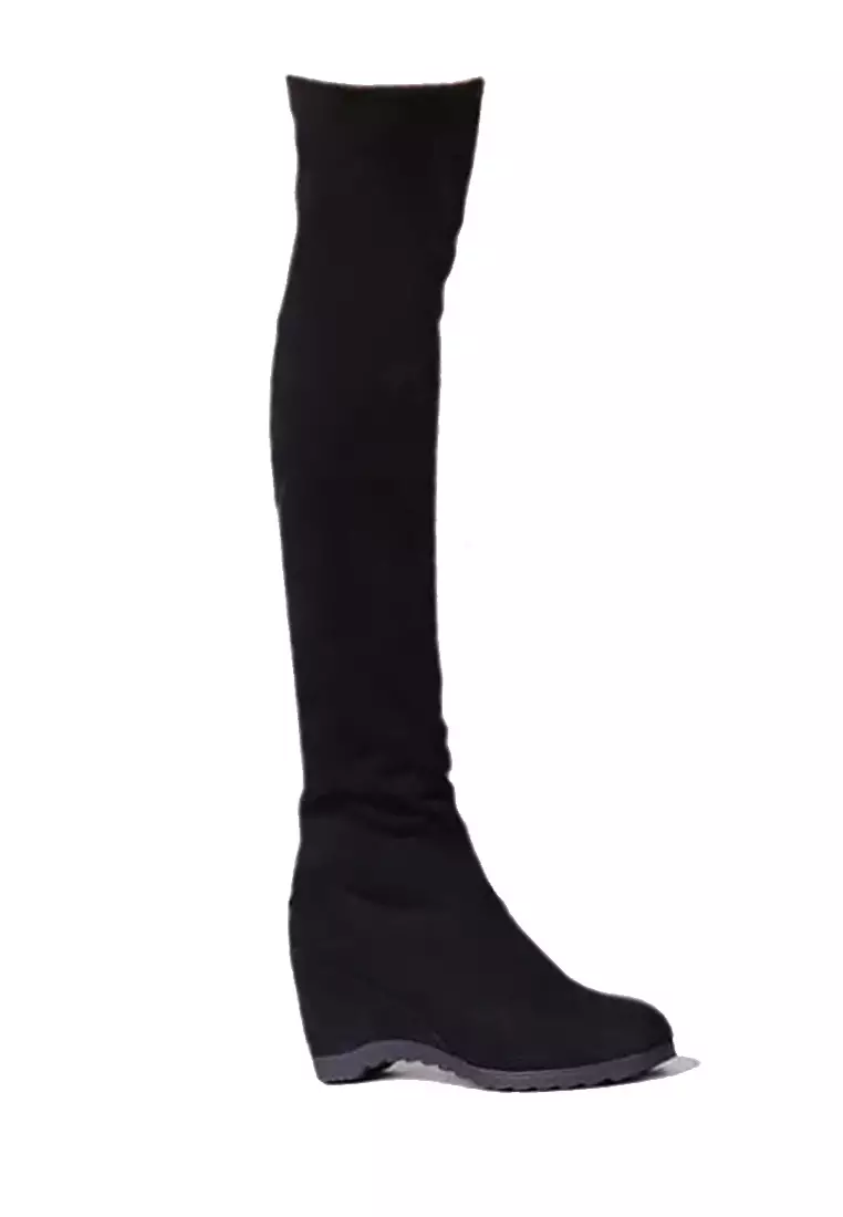 Discount on Twenty Eight Shoes  shoes - SKU: Hidden Heel Skinny Over Knee Boot Vb01