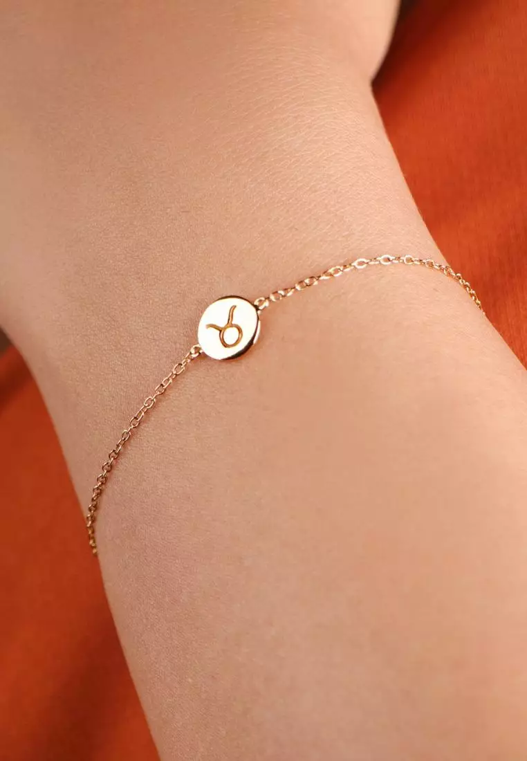  Vermeil Zodiac Bracelet Taurus