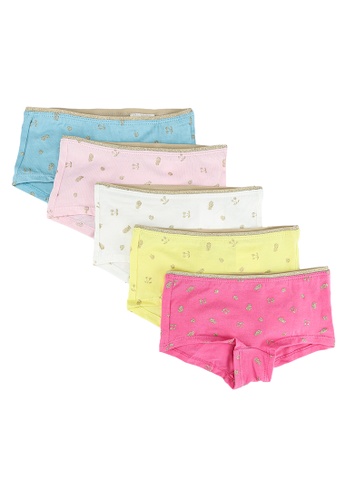 Du Pareil Au Même (DPAM) white Ditsy Printed 5pc Shorty Set 7A52BKA9EC3651GS_1