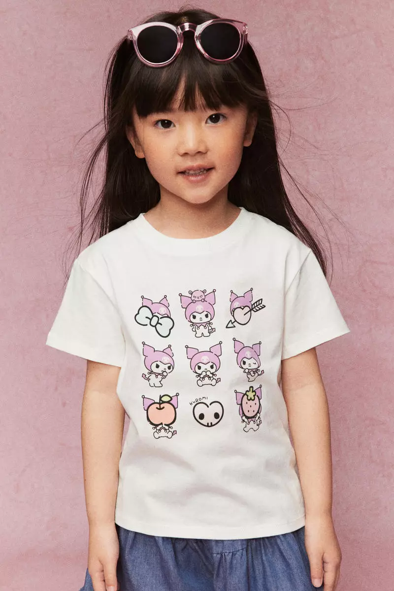 Printed cotton T-shirt