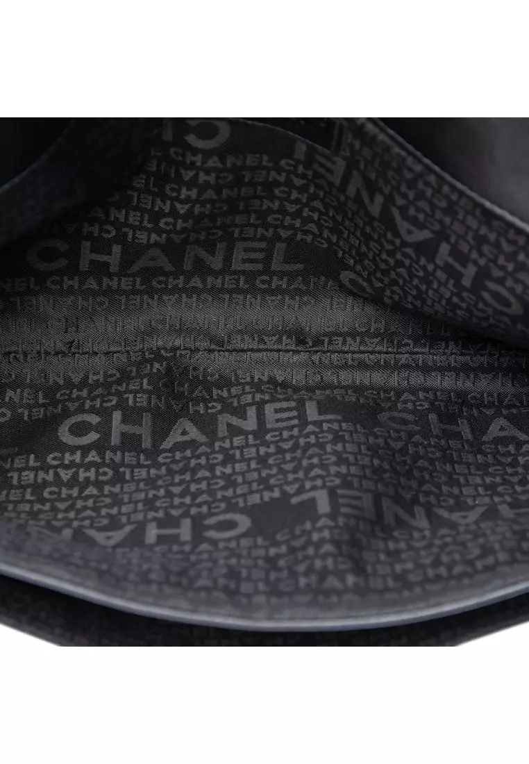 Pre-Loved Chanel Lambskin Giant Mademoiselle Turnlock Flap