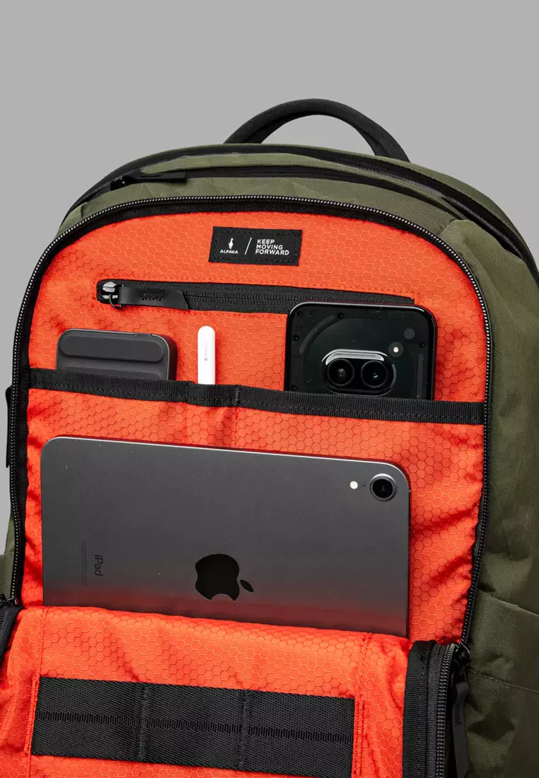 Alpaka Elements Backpack Black Pro 26L - Olive Green VX42