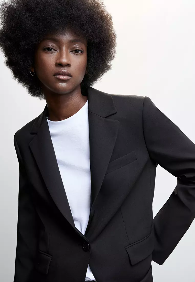 Mango store blazer black