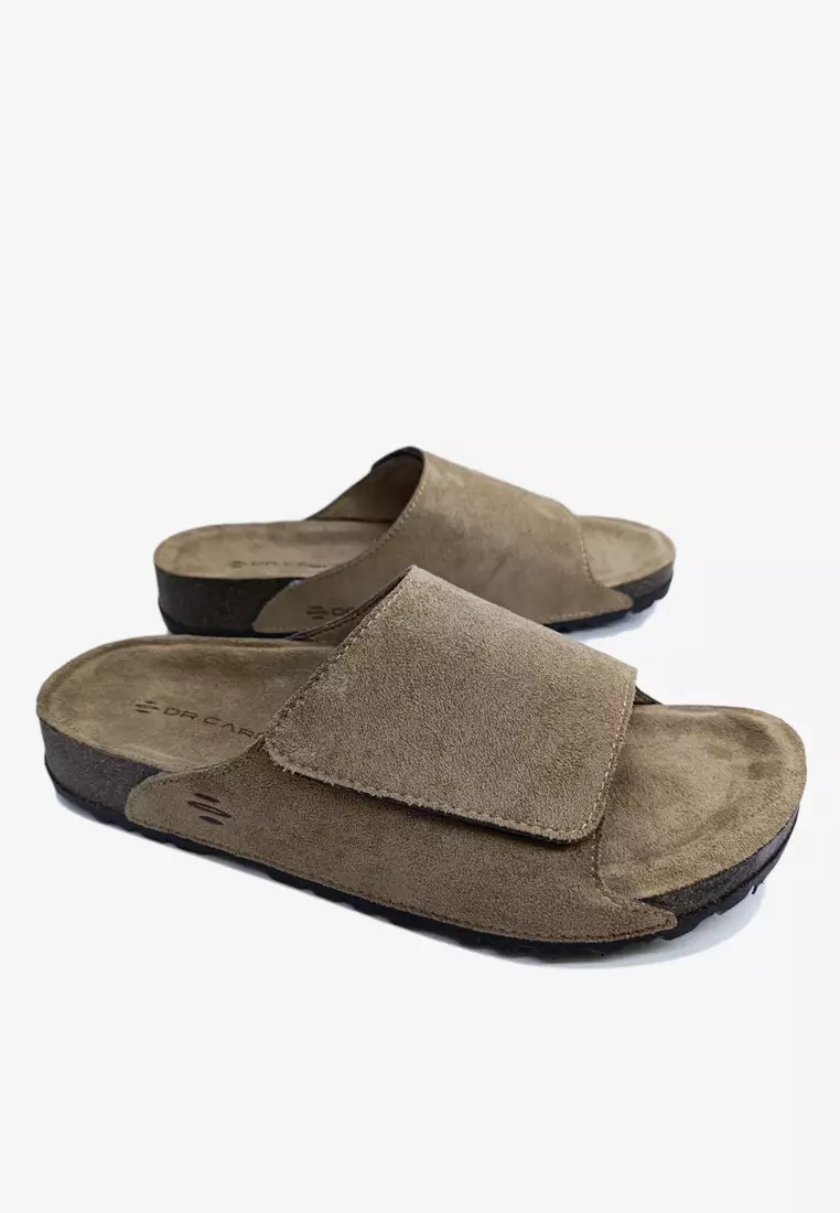 Dr. Cardin Men Cove Core Suede Comfort Sandals with Adjustable Strap D-SLB-8212