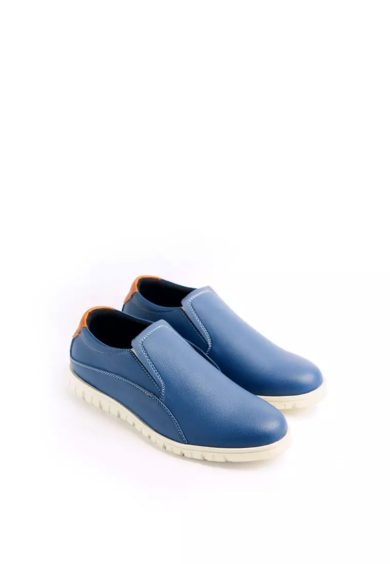 PAULMAY - Sepatu Casual Slip on Pria Modena 46 Navy