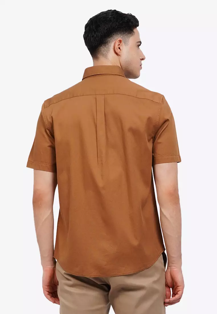 Regular Fit Short Sleeve Oxford Shirt