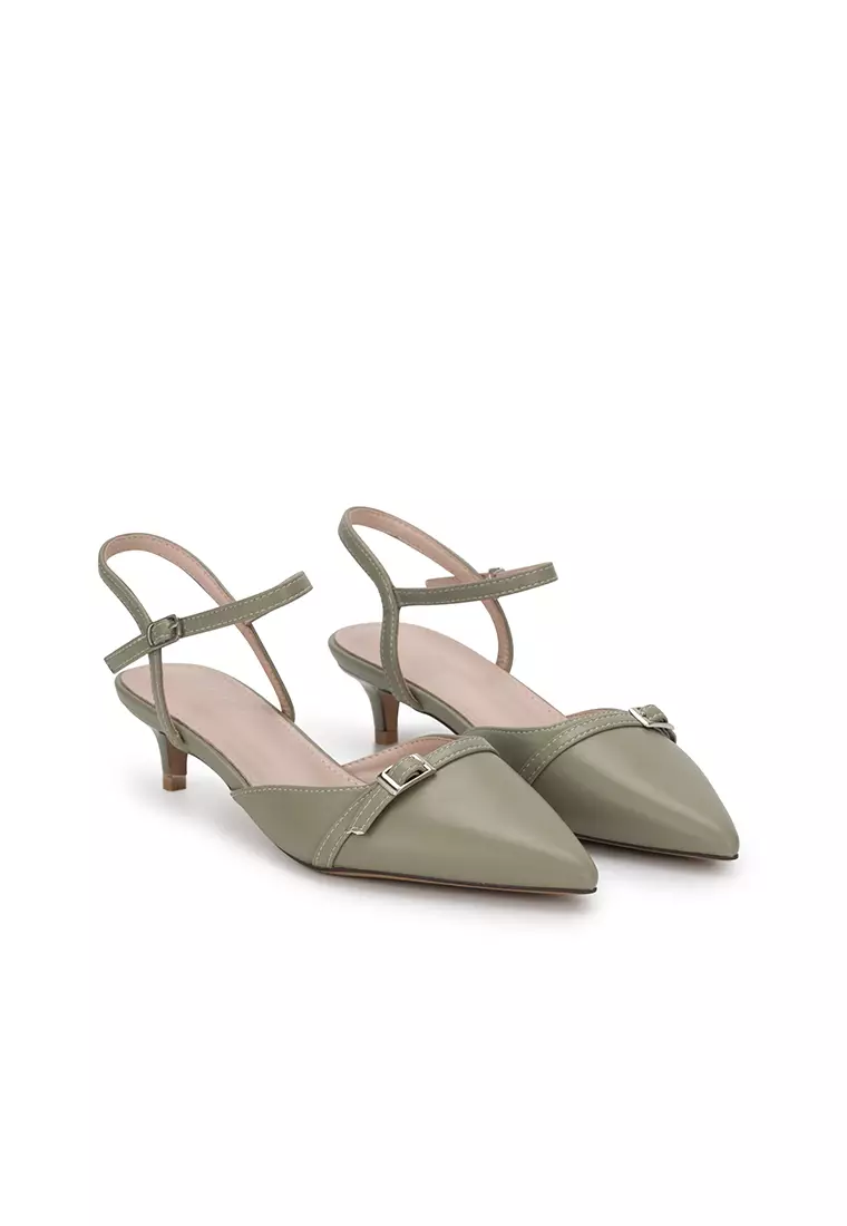 Buy nose ANKLE STRAP KITTEN HEEL PUMP Online ZALORA Malaysia