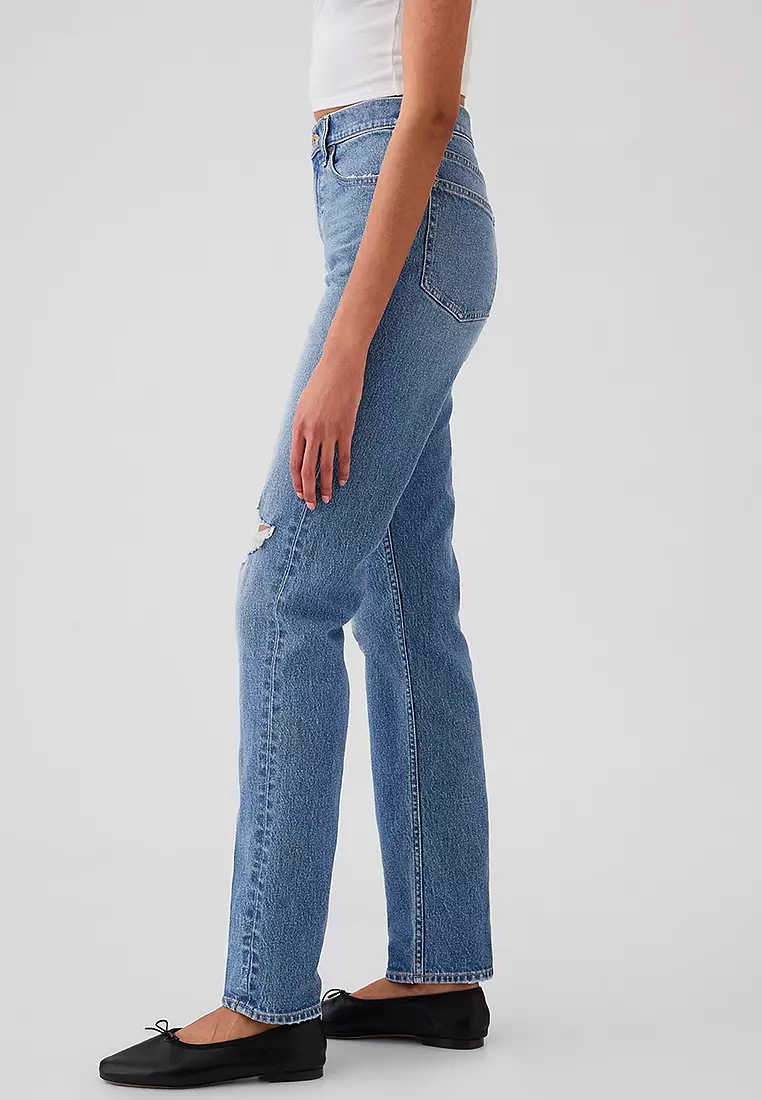 90s Straight High Rise Jeans